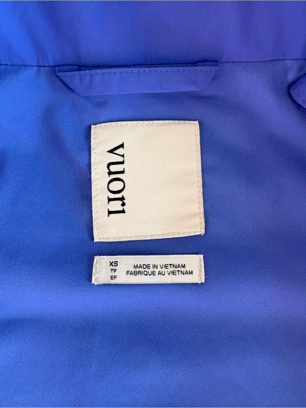 Vuori Blue Quilted Vest - Picture 3 of 4